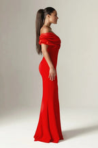 Ruched Bustier Bodycon Formal Dress