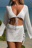 Sexy Tie Strap Bikini Cover Skirt Set