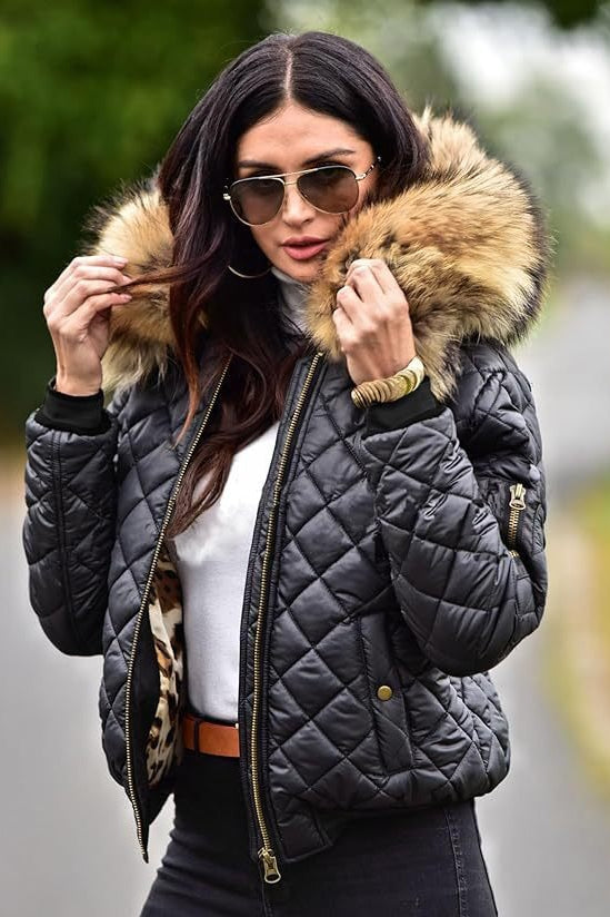 Cropped Casual Hooded Puffer Jacket Main image