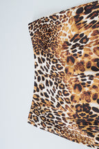 Leopard Print High Waist Sculpting Biker Shorts