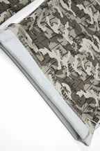 Camo Typography Wide Leg Sweatpants
