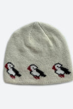Rabbit Wool Blend Jacquard Knit Hat