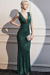 Long Spaghetti Strap Mermaid Formal Dress