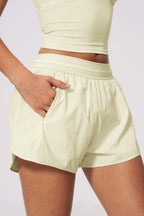Brushed Double Layer Sports Shorts