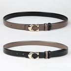 Color Block Reversible Double Sided Belt