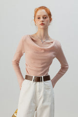 Burgundy Mock Two Piece Knit Top