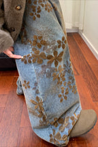 Vintage Jacquard High Rise Curved Jeans