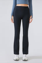 High-Waisted Fleece Lined Flared Yoga Leggings