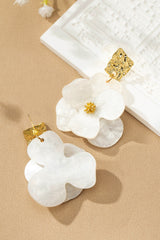 Vintage Floral Statement Drop Earrings