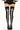 Gothic Cross Black White Thigh-High Stockings Secondary image