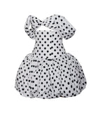 Umika Polka Dots Charming Bubble Hem Mini Dress Dresses