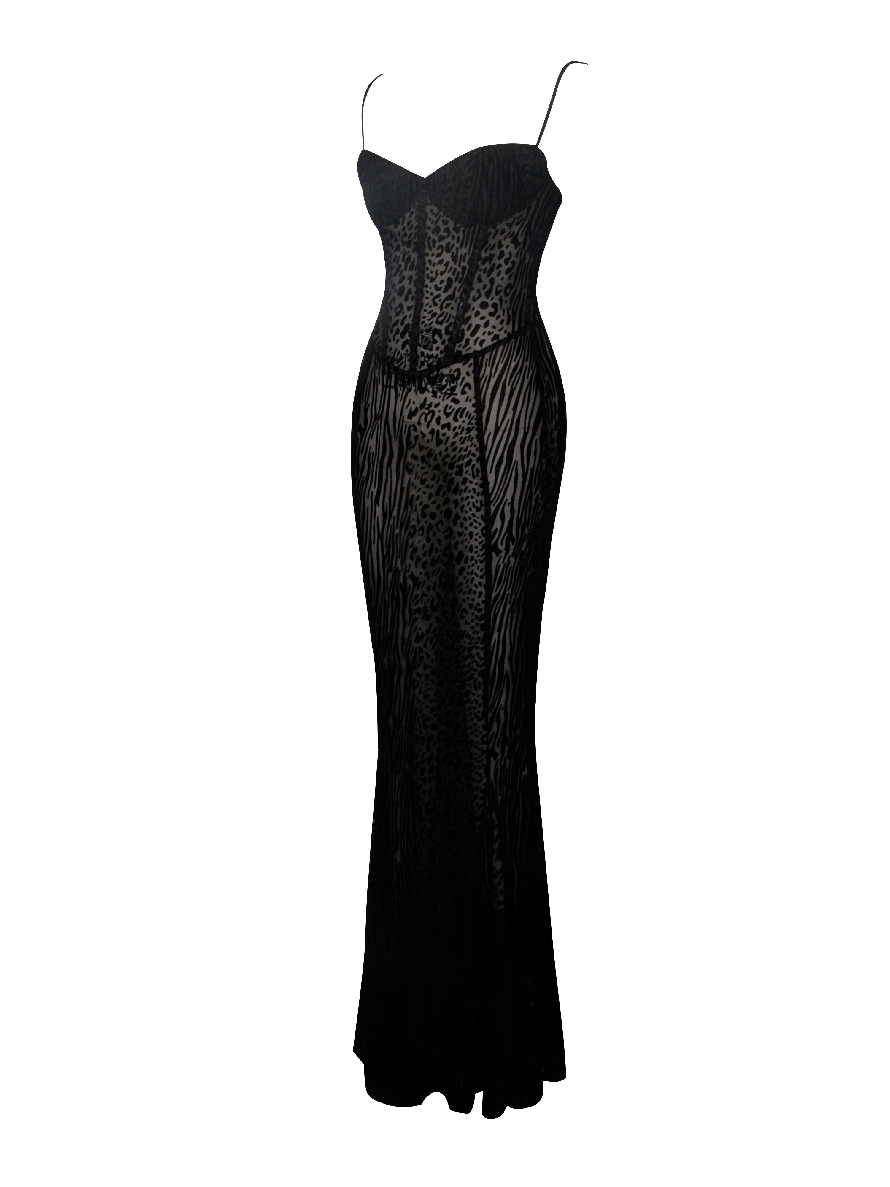 Ulani Black Burnout Velvet Graceful Detail Mesh Maxi Dress Dresses