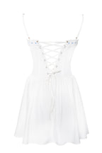 Malia Drop Waist Corset Graceful Lace Up Back Mini Dress Dresses