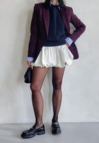 Cotton A-Line High Waist Versatile Mini Skirt