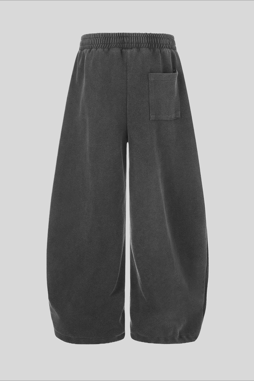 Washed Graffiti Print Wide Leg Sweatpants