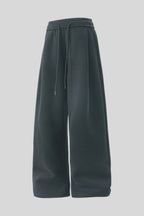 Heavyweight Pleated Baggy Straight Leg Sweatpants