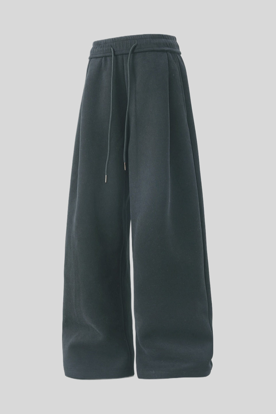 Heavyweight Pleated Baggy Straight Leg Sweatpants
