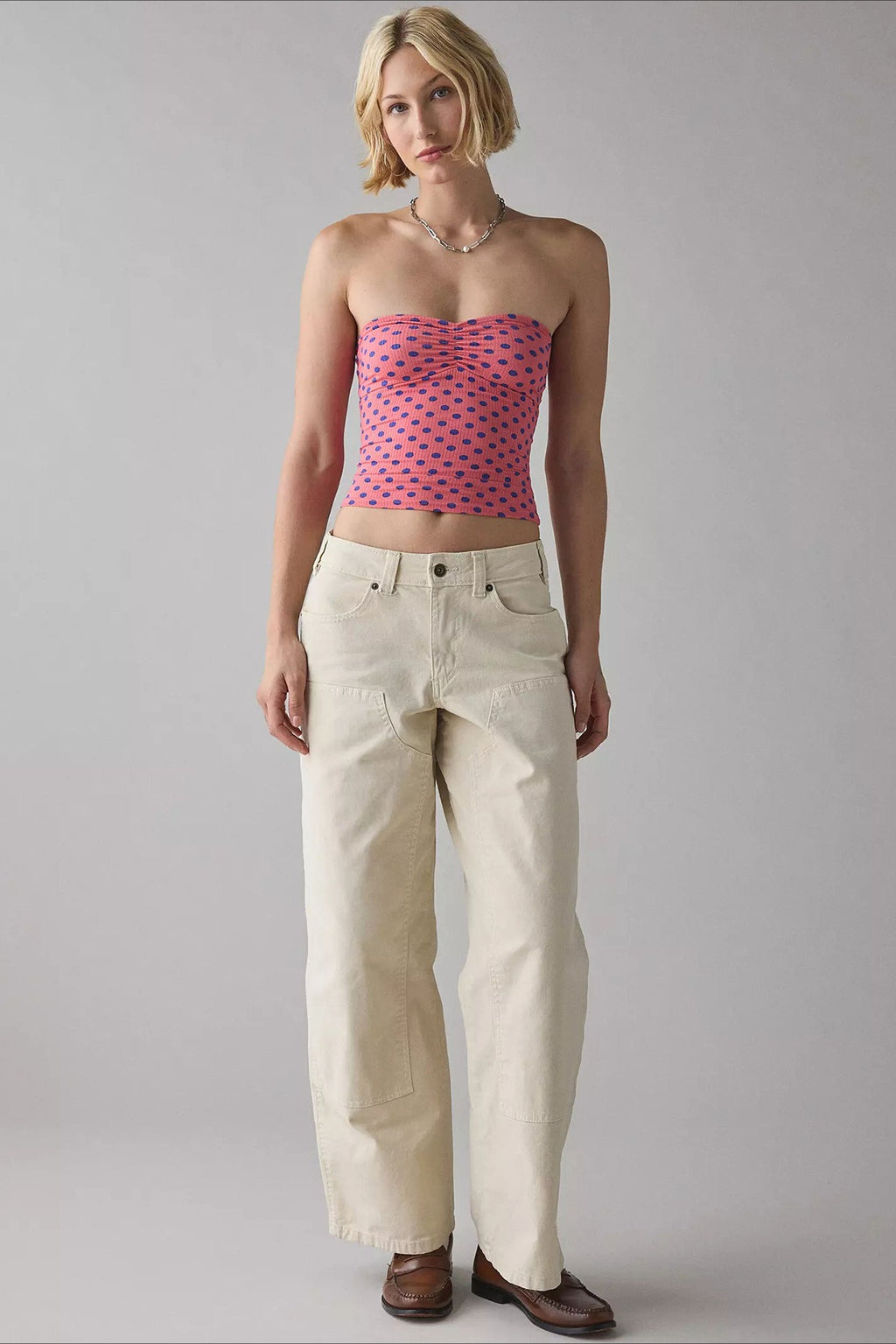 Snake Printed Strapless Tube Top