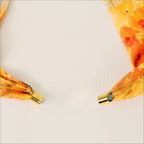 Pearl Magnetic Buckle Oil Painting Neck Scarf