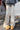 Solid White Plush Flared Knit Pants Secondary image