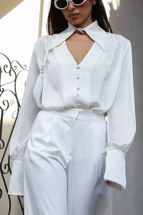 Relaxed Fit Long Sleeve Blouse Main image