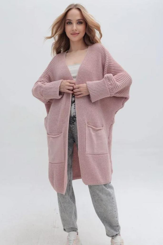 Oversized Long Knit Cardigan Secondary image