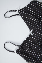 Cute Polka Dot Bow Detail Cami