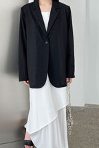 Lightweight Linen-Look Blazer
