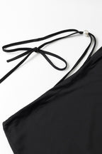 Tie Front Crop Top Bodycon Mini Skirt Set
