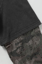 Route 66 Graphic Camo Layered Long Sleeve T-Shirt
