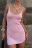 Casual Hollow Out Slip Dress Resort Cover Up