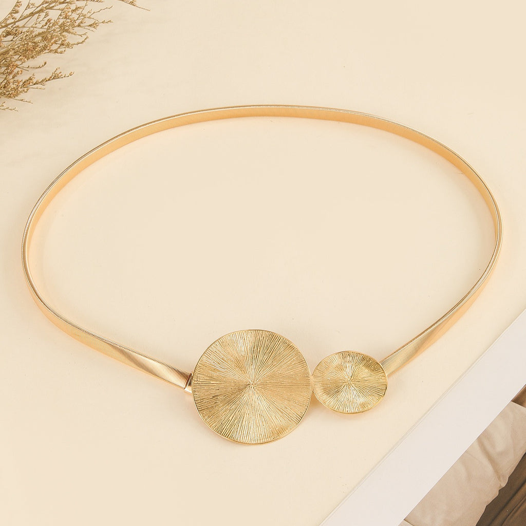 Elastic Metal Ring Slim Waist Chain