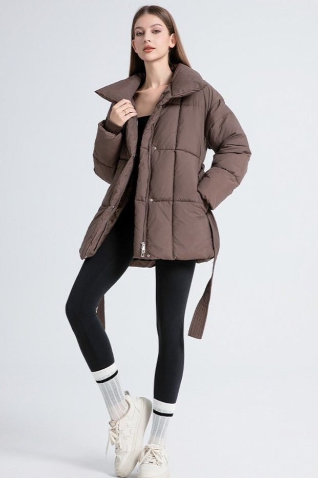 Longline Design Puffer Jacket
