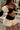 Flared Sleeve Color Block Crop Top Puffy Skirt Set Secondary image