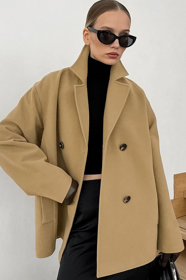 Brown Boucle Notch Lapel Jacket Main image