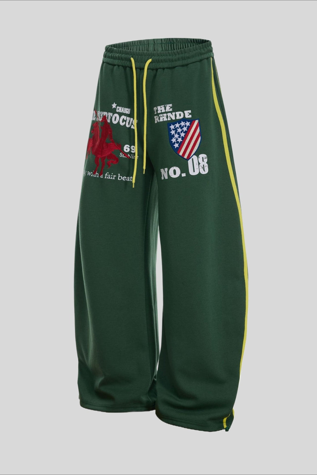 Vintage Embroidered Barrel Leg Sweatpants