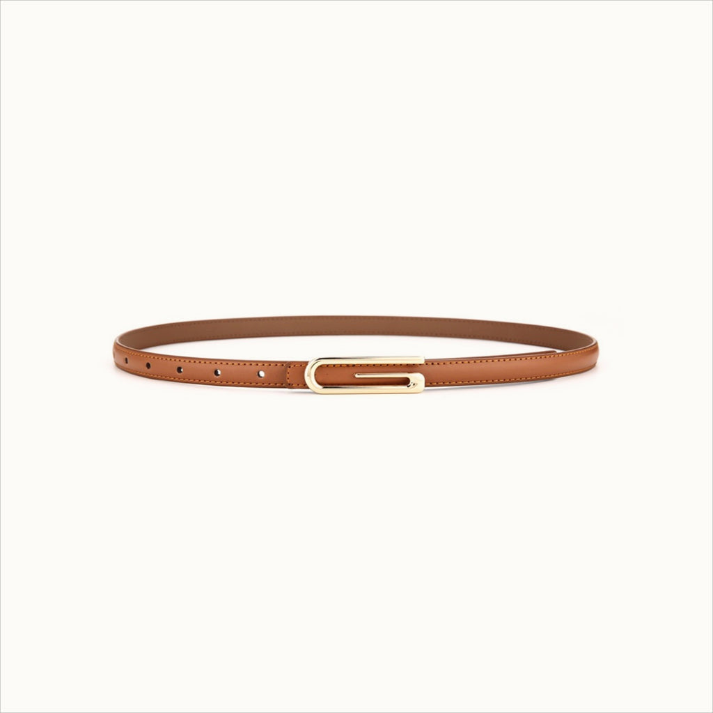 Fashion Versatile Slim Leather Pants Belt