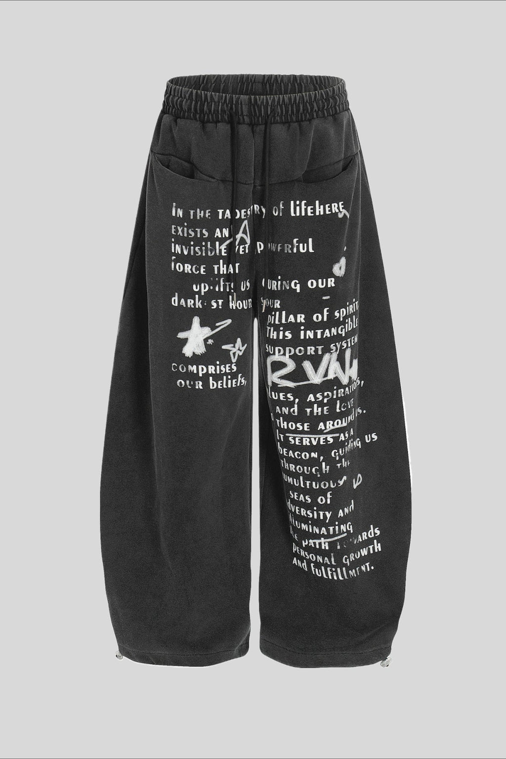 Minimal Cotton Wide Leg Sweatpants