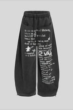 Minimal Cotton Wide Leg Sweatpants