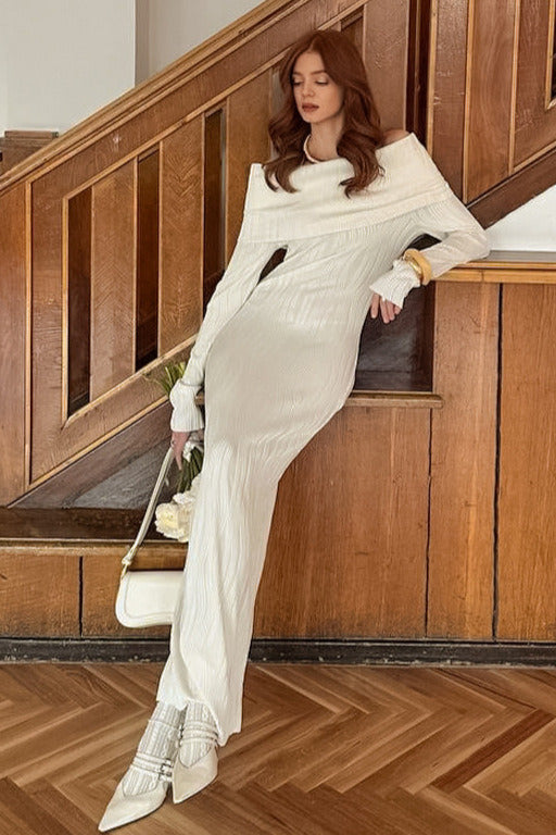 Knit One Shoulder Mermaid Bodycon Dress Secondary image