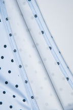 Polka Dot Ruched Spaghetti Strap Halter Top