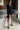 V Neck Striped Scarf Two Piece Blazer Skirt Set Secondary image