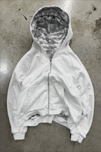 Reversible Leopard Lined Zip Up Hoodie