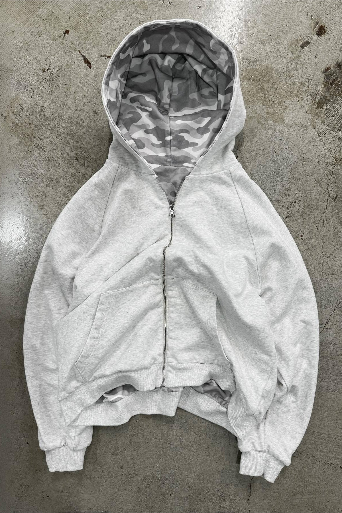 Reversible Leopard Lined Zip Up Hoodie