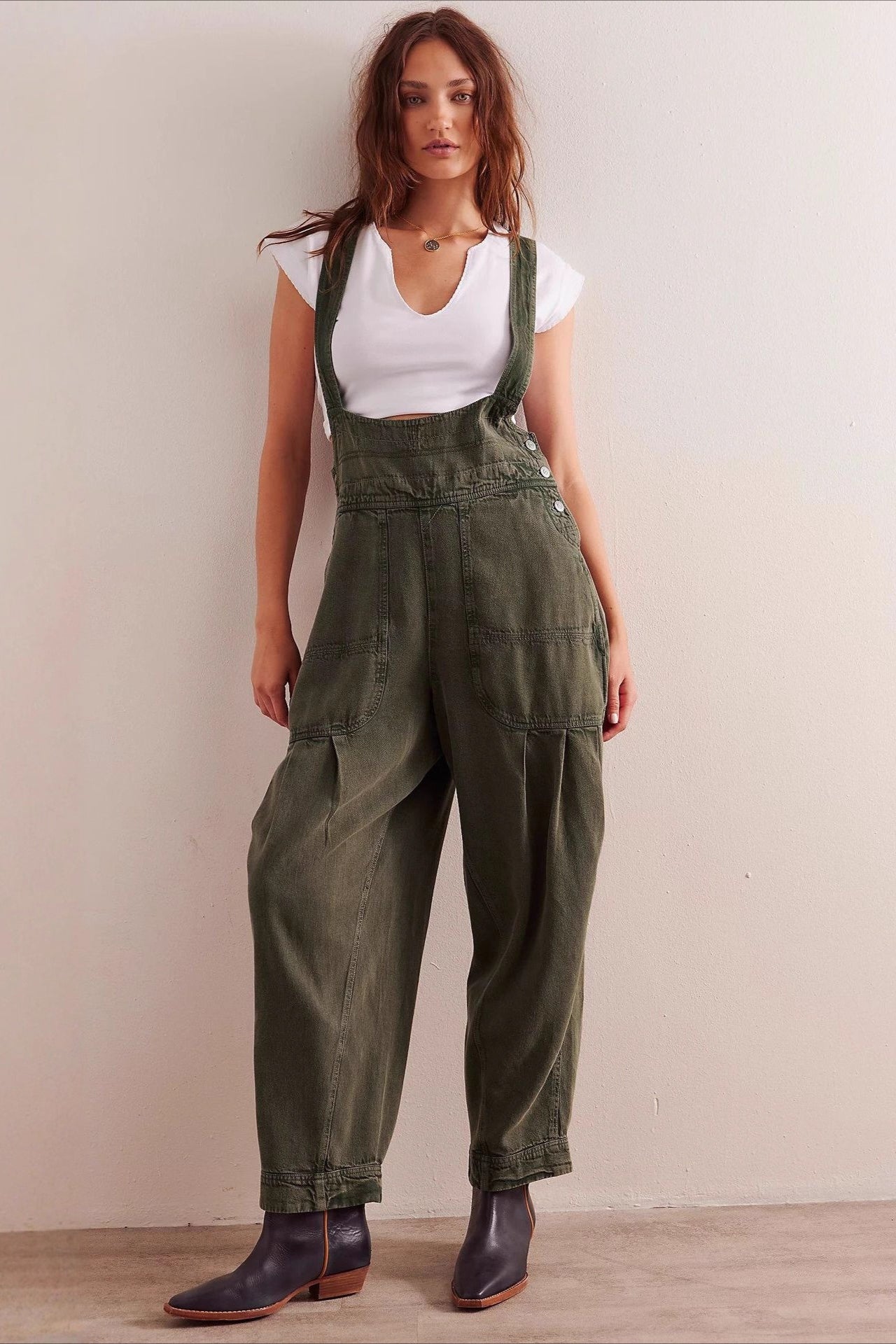 Casual Side Pocket Denim Overall Jeans