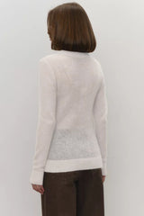 Mohair Round Neck Knit Top
