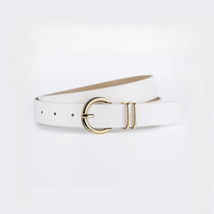Minimal Double Ring Buckle Belt