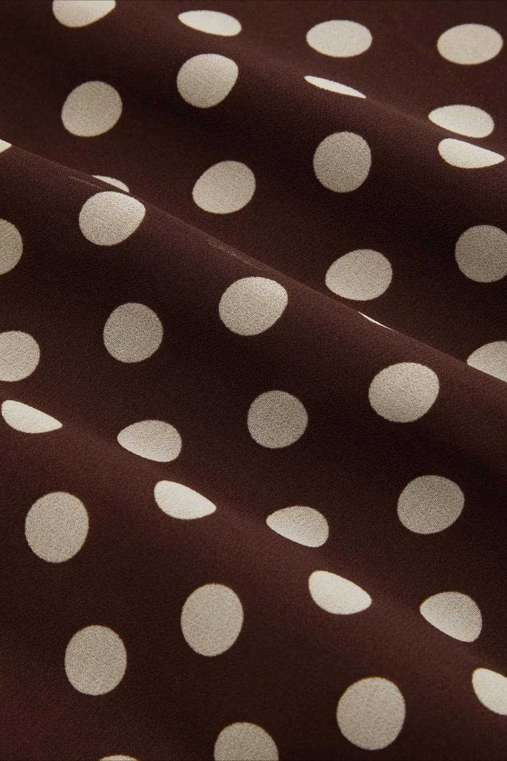 High Waist Polka Dot Chiffon Mermaid Midi Skirt