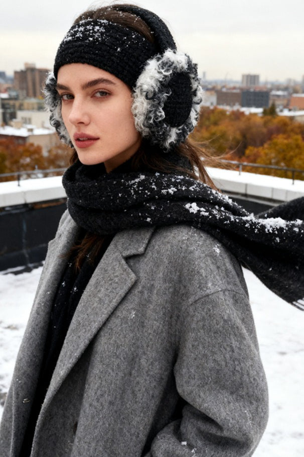 Cozy Curly Faux Fur Cold Weather Earmuffs Main image