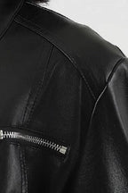 Fitted PU Biker Style Jacket